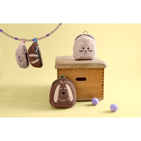 Lassig Plecak mini frotte Tiny Team Kotek