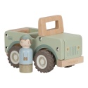 Little Dutch Drewniany samochód zielony Safari Friends FSC