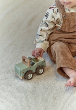 Little Dutch Drewniany samochód zielony Safari Friends FSC