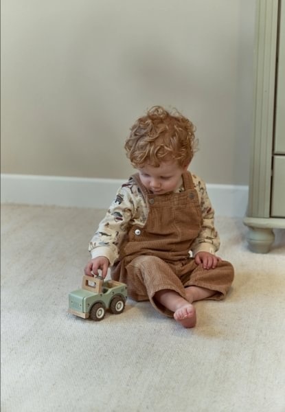 Little Dutch Drewniany samochód zielony Safari Friends FSC