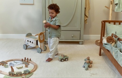 Little Dutch Drewniany samochód zielony Safari Friends FSC
