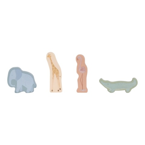 Little Dutch Drewniany samochód sorter Safari Friends FSC