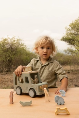 Little Dutch Drewniany samochód sorter Safari Friends FSC