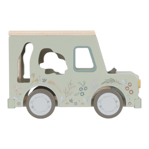 Little Dutch Drewniany samochód sorter Safari Friends FSC