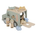 Little Dutch Drewniany samochód sorter Safari Friends FSC