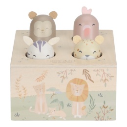 Little Dutch Drewniana zabawka pop-up Safari Friends FSC
