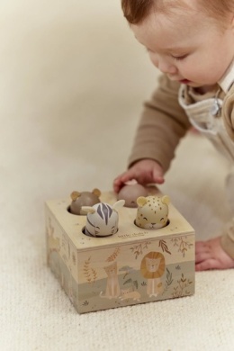 Little Dutch Drewniana zabawka pop-up Safari Friends FSC