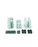 MODU Education set, mały - kreatywne klocki rozwijające motorykę dużą, ocean mint / forest green