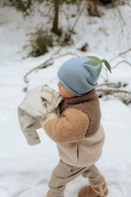 ELODIE DETAILS - czapka zimowa, Furry Knit Beanie, Blueberry Bliss, 2-3 lata