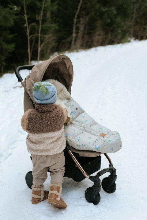 ELODIE DETAILS - czapka zimowa, Furry Knit Beanie, Blueberry Bliss, 3-100 lat