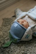 ELODIE DETAILS - czapka zimowa, Furry Knit Beanie, Blueberry Bliss, 6-12 m-cy