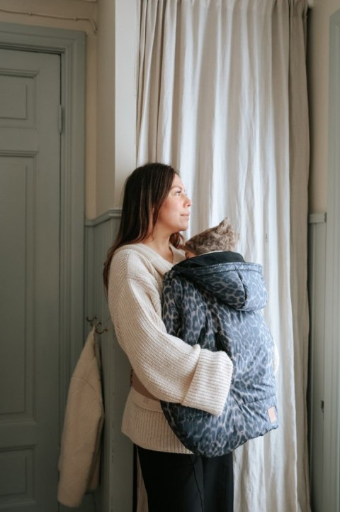 ELODIE DETAILS - czapka zimowa, Furry Knit Beanie, Le Leopard, 3-100 lat