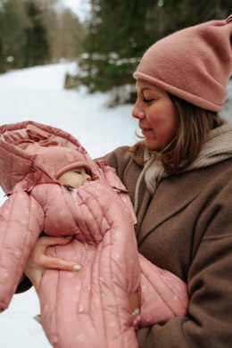 ELODIE DETAILS - kombinezon dziecięcy, Pink Petit River Rose 0-6 m-cy