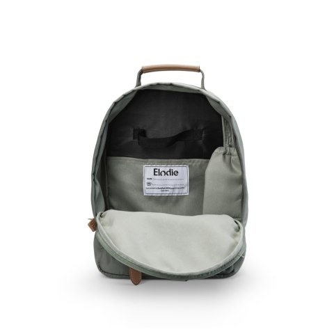 Elodie Details - plecak MIDI, Hazy Jade + duży lunchbox + butelka termiczna, Chipmunk Darling - ZESTAW