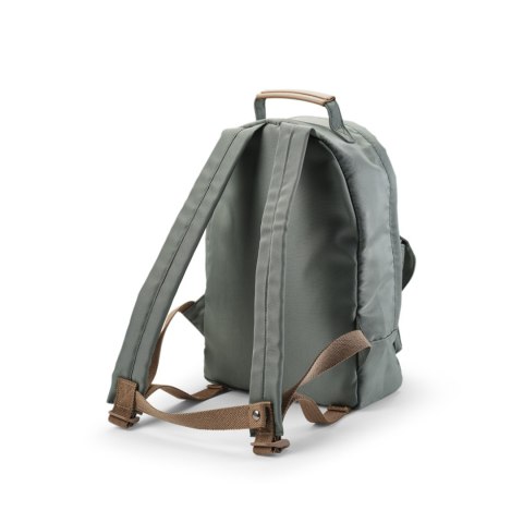 Elodie Details - plecak MIDI, Hazy Jade + duży lunchbox + butelka termiczna, Chipmunk Darling - ZESTAW