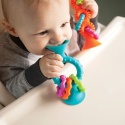 Fat Brain Toy Bobo Przyssawki Grzechotka Niebieska. PipSquigz Loops.