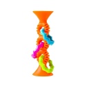 Fat Brain Toy Bobo Przyssawki Grzechotka Pomarańczowa. PipSquigz Loops.