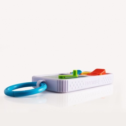 Fat Brain Toy PlayTab Go. Sensoryczne Kwadraty z Zawieszką.