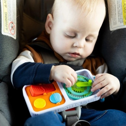 Fat Brain Toy PlayTab Go. Sensoryczne Kwadraty z Zawieszką.