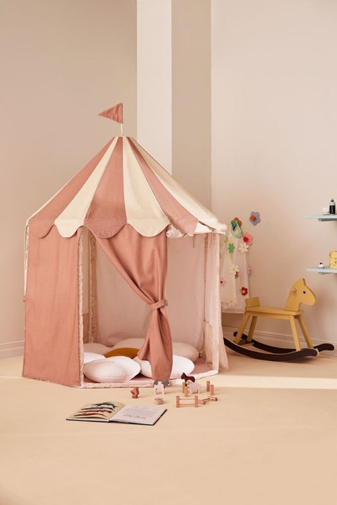 KID'S CONCEPT - namiot pawilon w paski, brązowy