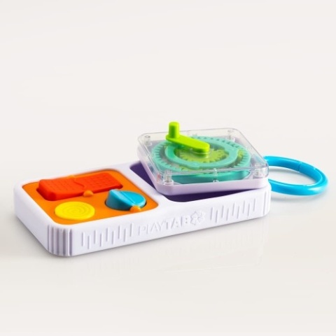 Fat Brain Toy PlayTab Sensoryczny Kwadrat. Koła Zębate.