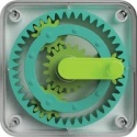 Fat Brain Toy PlayTab Sensoryczny Kwadrat. Koła Zębate.