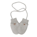 Zaffiro Rękawiczki dziecięce wełniane Sierra 0-12m grey