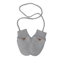 Zaffiro Rękawiczki dziecięce wełniane Sierra 0-12m grey