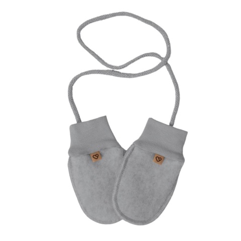 Zaffiro Rękawiczki dziecięce wełniane Sierra 0-12m grey