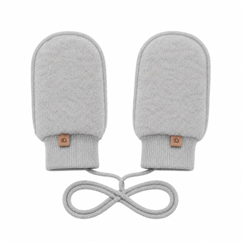 Zaffiro Rękawiczki dziecięce wełniane Sierra 0-12m grey