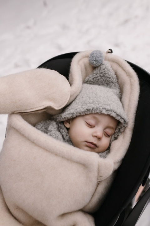 Zaffiro Śpiworek mini wełniany Sierra 0-18m beige