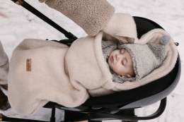 Zaffiro Śpiworek mini wełniany Sierra 0-18m beige