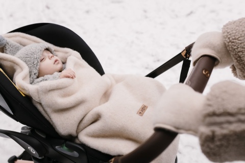 Zaffiro Śpiworek mini wełniany Sierra 0-18m beige