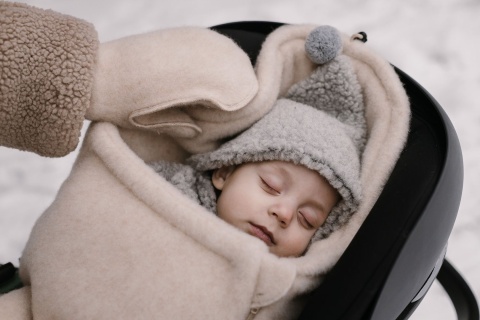 Zaffiro Śpiworek mini wełniany Sierra 0-18m beige