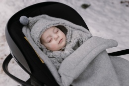 Zaffiro Śpiworek mini wełniany Sierra 0-18m grey