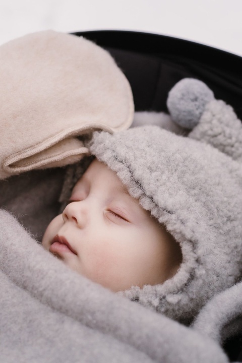 Zaffiro Śpiworek mini wełniany Sierra 0-18m grey