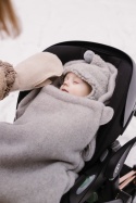 Zaffiro Śpiworek mini wełniany Sierra 0-18m grey