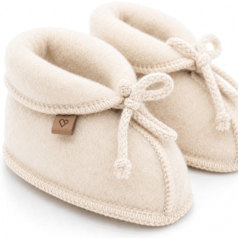 Zaffiro Buciki dziecięce wełniane Sierra beige