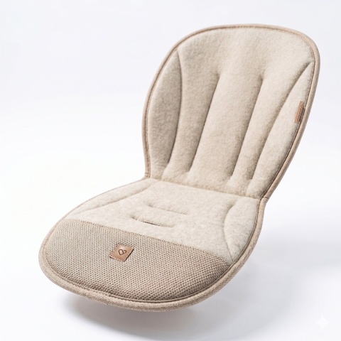 Zaffiro Oddychająca wkładka do wózka spacerówki Sierra beige