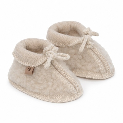 Zaffiro Buciki dziecięce wełniane Nevada beige