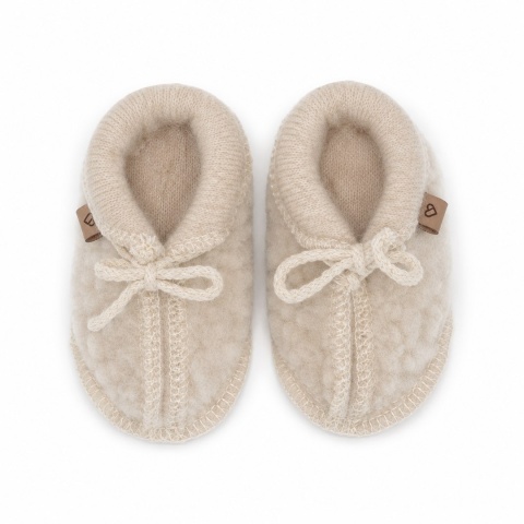 Zaffiro Buciki dziecięce wełniane Nevada beige