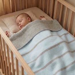 Zaffiro Koc bawełniany Alba 75x100cm baby blue