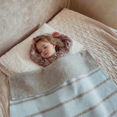 Zaffiro Koc bawełniany Alba 75x100cm baby blue