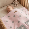 Zaffiro Koc bawełniany Bari 100x150cm baby pink