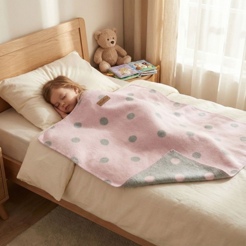 Zaffiro Koc bawełniany Bari 100x150cm baby pink