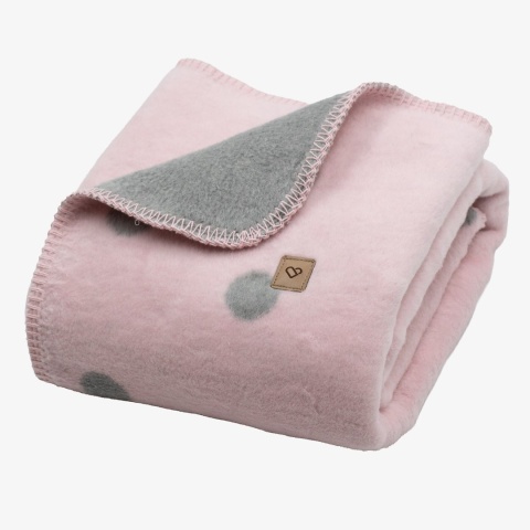 Zaffiro Koc bawełniany Bari 75x100cm baby pink