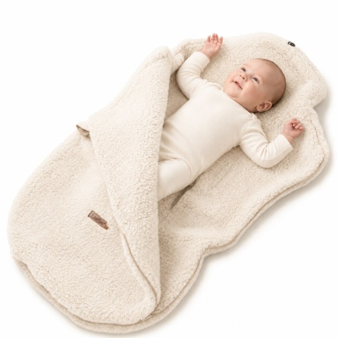 Zaffiro Śpiworek mini wełniany Nevada 0-18m beige