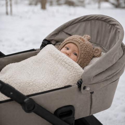 Zaffiro Śpiworek mini wełniany Nevada 0-18m beige