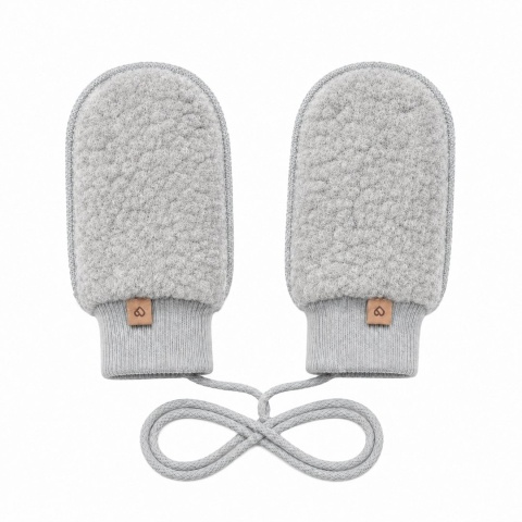 Zaffiro Rękawiczki dziecięce wełniane Nevada 0-12m grey