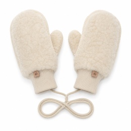 Zaffiro Rękawiczki dziecięce wełniane Nevada beige